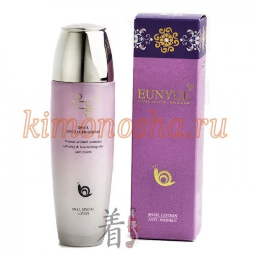 EUNYUL Snail Special Lotion Лосьон с улиточным муцином Лосьон с улиточным муцином увлажняет и восстанавливает кожу от повреждений, осветляет, борется с пигментацией и следами постакне, разглаживает морщинки.
Позволит избавиться от всех морщин. Он оказывает выраженное омолаживающее действие и быстро улучшает состояние и внешний вид кожи.