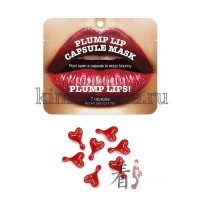 KOCOSTAR Plump Lip Capsule Mask Pouch - Капсульная Сыворотка для увеличения объема губ, 7 капсул по 0,25 гр
