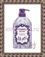 MUKUNGHWA MKH Shower Body Soap Lavender Perfume - Увлажняющее и отшелушивающее жидкое мыло для тела с растительными экстрактами и расслабляющим ароматом лаванды