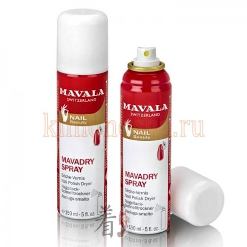 MAVALA Mavadry Spray Средство для быстрого высыхания лака Мавадрай-спрей Мавадрай-спрей – это эффективное средство для быстрого высыхания лака, которое выпускается в виде спрея. При использовании этого бесцветного спрея экономится достаточно много времени.