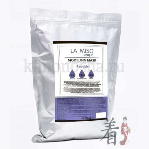La Miso Peptide Modeling Mask Маска моделирующая альгинатная с пептидами Пептидный комлекс в альгинатной маске действует в двух направлениях: аргирелин способствует расслаблению мимики и замедляет образование морщин, а медный трипептид выраженно уплотняет кожу.
Дополнительное содержание гиалуроновой кислоты усиливает антивозрастной эффект, глубокое увлажнение и делает кожу ухоженной. Подходит для любых типов кожи.
