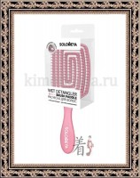 SOLOMEYA Wet Detangler Brush Paddle Strawberry - Расческа для сухих и влажных волос c ароматом клубники MZ006