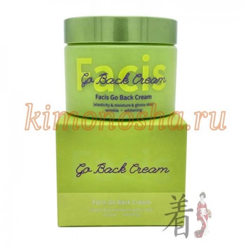 FACIS Go Back Cream Крем для кожи лица с растительныь комплексом Крем, в составе которого более 20 растительных экстрактов и масел, помогает вернуть коже молодость и замедлить ее увядание. Уже после нескольких применений кожа заметно преображается, приобретет свежий и отдохнувший вид.