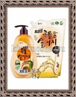 KeraSys Aekyung Soonsaem Trio Rice Bran - Средство для мытья посуды,овощей и фруктов СУНСЭМ Рисовые отруби