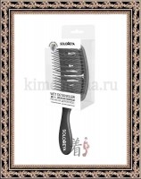 SOLOMEYA Wet Detangler Brush Rectangular Grape - Расческа для сухих и влажных волос с ароматом винограда MZ005