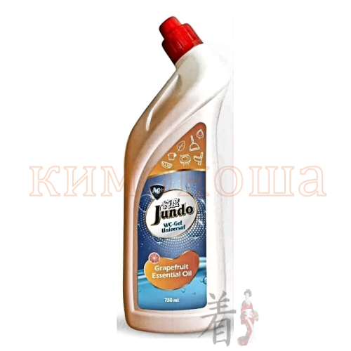 Jundo WC-Gel Universal Grapefruit Гель концентрированный для сантехники универсальный с маслом грейпфрута Концентрированный универсальный гель для чистки унитаза, раковин, смесителей сливных отверстий. Тщательно очищает от застарелых пятен и желтизны, ржавчины, известкового налёта, мыльных отложений и мочевого камня, уничтожает бактерии и нейтрализует неприятные запахи, оставляя приятный цитрусовый аромат грейпфрута.