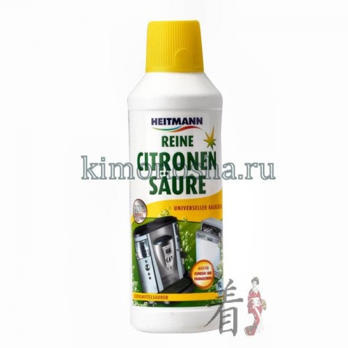 Heitmann Reine Citronen Saure - Универсальное средство от накипи на основе лимонной кислоты Универсальное средство от накипи на основе лимонной кислоты идеально подходит для эффективной очистки эспрессо кофемашин, кофеварок, кофейных автоматов, чайников, посудомоечных машин и другой техники, связанной с подогревом воды.