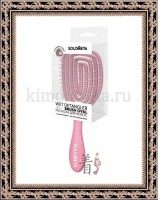 SOLOMEYA Wet Detangler Brush Oval Strawberry - Расческа для сухих и влажных волос с ароматом клубники MZ0011