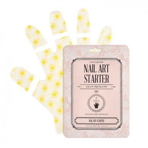 KOCOSTAR Nail Art Starter Двойная маска для рук и ногтей: питание и защита Для тех, кто хочет делать маникюр и СПА-процедуры для рук одновременно, решение найдено! Маска выглядит как перчатки, но ее секрет в том, что кончики пальцев могут сниматься, освобождая ноготки для маникюра! Помимо удобства и практичности, маска является прекрасным средством увлажнения кожи рук.