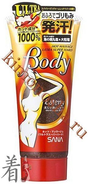 SANA Esteny HOT MASSAGE GEL Массажный гель-скраб для тела с морской солью Обладает усиленнным разогревающим эффектом, улучшает кровообращение. Великолепно подтягивает и выравнивает рельеф проблемных участков кожи, устраняя эффект "апельсиновой корки".