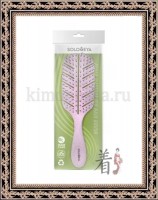 SOLOMEYA Scalp Massage Bio Hair Brush Light Pink - Массажная био-расческа для волос Светло-розовая