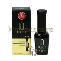 IQ BEAUTY Top Coat + Ca - Каучуковое финишное покрытие с кальцием, 10 мл
