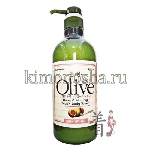 OLIVE Baby Mammy Touch Body Wash - Гель для душа с экстрактом оливы (для чувствительной кожи) для мамы и ребенка Мягкое средство для мытья тела образует нежную и мягкую пенку, которая хорошо очищает и деликатно ухаживает за кожей, удаляет ороговевшие частички, придает коже красивый внешний вид. За счет содержания экстракта оливок, натуральног бетаина, керамидов после принятия душа шероховатая кожа полностью восстанавливается и становится мягкой. Подходит для нежной детской кожи.