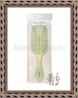 SOLOMEYA Scalp Massage Bio Hair Brush Green - Массажная био-расческа для волос Зеленая