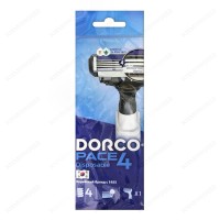Dorco Pace 4 Disposable - Одноразовые бритвенные станки мужские 4-ех лезвийные с плавающей головкой