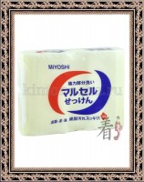 MIYOSHI Laundry Soap Bar - Мыло для стирки (точечного застирывания стойких загрязнений), 140 гр х 2 шт