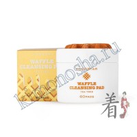 KOCOSTAR Waffle Cleansing Pad - Очищающие вафельные диски для лица с экстрактом чайного дерева, 60 шт/упак
