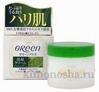 Meishoku Green Plus Aloe Moisture Cream - Увлажняющий крем для очень сухой кожи лица, 48 гр