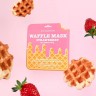 KOCOSTAR Waffle Mask Strawberry Тонизирующая вафельная маска для лица «Клубничный фреш» - 20-0066