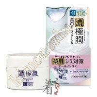 ROHTO HADA LABO Gokujyun Whitening Perfect Gel - Гиалуроновый гель для лица выравнивающий тон кожи, 100 гр
