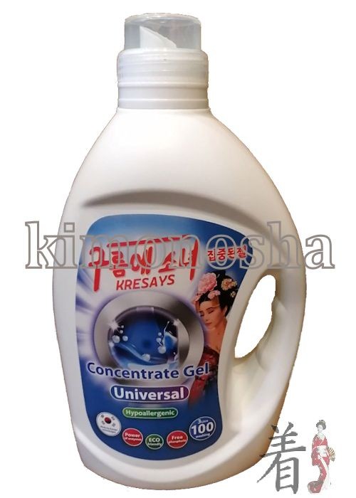 Kresays Concetrate Gel Universal - Гель концентрированный, гипоалергенный для стирки универсальный, топ сухое белье Концентрированный универсальный гель для белья Kresays Universal произведён исключительно из натуральных компонентов, не вызывает аллергии, отлично отстирывает застарелые пятна.