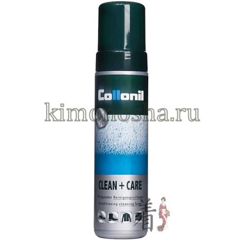 COLLONIL Clean + Care - Пена для чистки и ухода за кожей Высокоэффективная чистящая пена для всех видов изделий. Деликатно удаляет загрязнения, не повреждая материал. Освежает цвет. Подходит для изделий из климатических мембран.