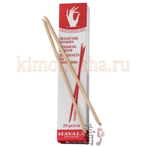 MAVALA Manicure Sticks Палочки для маникюра из апельсинового дерева Березовое дерево, из которого изготовлены палочки, обладает оптимальной мягкостью и плотностью, чтобы не травмировать ногтевую пластину и не расщепляться.