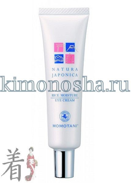 MOMOTANI Natura Japonica NJ Rice Moisture Eye Cream Увлажняющий крем для кожи вокруг глаз с экстрактом ферментированного риса Крем для кожи вокруг глаз на основе 5 компонентов, полученных из риса, насыщает влагой, смягчает и разглаживает деликатную кожу вокруг глаз, не утяжеляя ее.