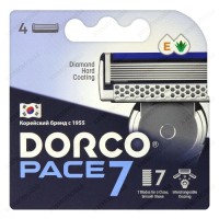Dorco Pace 7 - Сменные кассеты c 7-ю лезвиями, 4 шт/упак