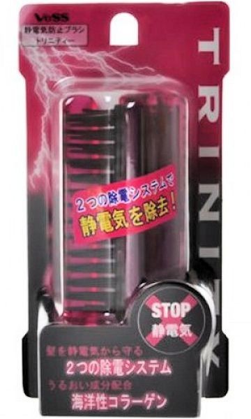 Vess 3-system Anti-static Brush Расчёска с тройным антистатическим эффектом (складная) Расческа нейтрализует статическое электричество, облегчая расчёсывание и уменьшая повреждение волос за счёт тройного антистатического эффекта.