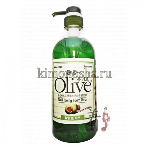 OLIVE Well-Being Foam Bath Увлажняющая пена для ванны / гель для душа с экстрактом оливы и листьев алоэ вера Содержит масло оливок и экстракт алоэ вера. Обильная пена и мягкий приятный аромат помогут согреть и расслабить уставшее тело. Экстракт оливок мягко впитываясь в кожу придает ей подтянутость и здоровый внешний вид. Вас ожидает не только деликатное мытье но и мягкое увлажнение всей кожи. В оливках содержится больше количество витамина Е, который помогает придать не только увлажнение, но и восстановить сухую стянутую кожу. Экстракт листьев алоэ-вера поможет успокоить кожу, снять усталость. Подходит для совместного использования с моющими средствами для тела. Можно использовать как гель для душа.