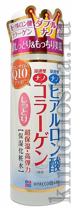 Meishoku Hyalcollabo Moist Lotion Глубокоувлажняющий лосьон с наноколлагеном и наногиалуроновой кислотой Глубокоувлажняющий лосьон содержит два активных нано-компонента - наноколлаген  и наногиалуроновую кислоту. Лосьон глубоко увлажняет, активно подтягивает кожу, поддерживает оптимальный уровень влаги в клетках, придаёт коже упругость и эластичность
