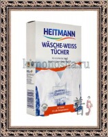 Heitmann Wasche-Weiss Tucher - Салфетки для стирки белого белья, без отбеливателя, также для тонких тканей, 20 шт/упак
