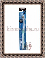 EQ MAXON Dentione  Charcoal Ag Toothbrush - Зубная щетка с компактной головкой, сверхтонкими щетинками, ионами серебра, средней жесткости