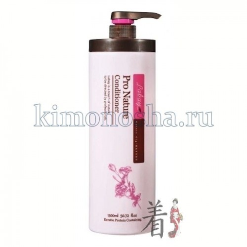 Labay Pro Nature  Conditioner Кондиционер с кератином Кондиционер с кератином улучшает состояние волос, делая их шелковыми и послушными. Глубоко питает и возвращает силу и блеск. Мгновенно и надолго кондиционирует волосы. Имеет нежную приятную отдушку.
В составе кондиционера гидролизованный кератин, который восстанавливает поврежденные участки, "достраивая" до нормального, естественного состояния, предотвращает расслаивание и ломкость волос. Кроме того, кератин обладает способностью удерживать влагу, предупреждая обезвоживание волос.