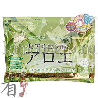 JAPAN GALS Natural Aloe Mask - Курс натуральных масок для лица с экстрактом алоэ, 30 шт/упак