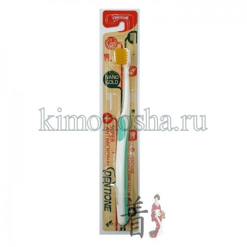 EQ MAXON Dentione Nano Gold Toothbrush - Зубная щетка с компактной головкой, сверхтонкими щетинками, ионами золота, средней жесткости Клиническими исследованиями доказано, что частицы нанозолота уничтожают до 99, 9 % всех бактерий, "сталкивающихся" со щетинками щетки. Щетка предотвращает появление неприятного запаха изо рта и укрепляет десны.
