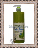 WHITE COSPHARM White Organia Good Natural Aloe Vera Body Cleanser - Гель для душа с Алоэ Вера, Экстракт Алоэ 95% + Комплекс Витаминов и Микроэлементов, 500 мл