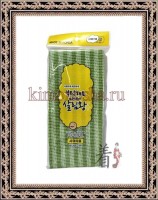 INSAN Green Bath Wash Towel - Массажная мочалка для тела средней жесткости, 28 x 100 см