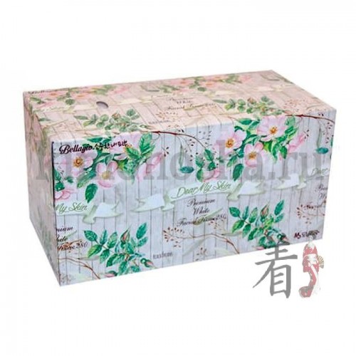 Monalisa Bellagio Dear My Skin Premium White Facial Tissue Салфетки-выдергушки для лица двухслойные Салфетки для лица изготовлены из 100% натуральный целлюлозы, с легким цветочным ароматом.