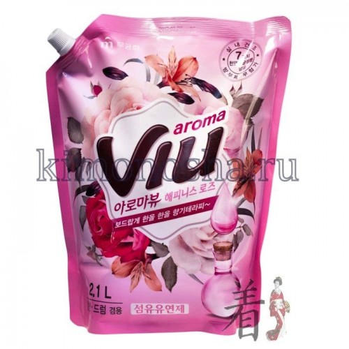 MUKUNGHWA MKH Aroma Viu La Vie En Rose Антибактериальный ароматизирующий кондиционер для белья Букет роз Не содержит консервантов, искусственных красителей. Обладает стойким приятным ароматом розы. Натуральные цветочные масла раскрываются на тканях во время носки. Подходит для любых типов и цветов тканей. Смягчающий, разглаживающий, антистатический, улучшает свойства тканей, прекрасно дезодорирует. Содержит в составе прополис и 7 антибактериальных компонентов, которые подавляют рост бактерий, вызывающих неприятные запахи при сушке белья в помещении или при пропитывании одежды потом.