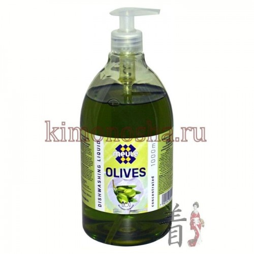 MEULE Dishwashing Liquid Olives - Жидкость для мытья посуды, овощей и фруктов, Олива, концентрат Концентрированное средство для мытья посуды. Густая жидкость отлично пенится и идеально подходит для мытья вручную посуды, в том числе детской, из фарфора, пластика, стекла, металла, а также овощей и фруктов. Имеет нейтральный рН. Содержит экстракты Алое Вера и Оливы.