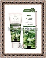 JIGOTT Natural Aloe Foam Cleansing - Пенка для умывания очищающая с экстрактом алоэ, 180 мл