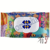 MEULE Universal Wet Wipes Family - Влажные салфетки универсальные для всей семьи, с защитным клапаном, 120 шт/упак