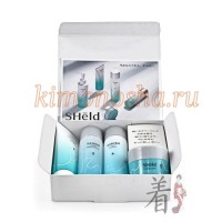 MOMOTANI SHeld Charge trial set: Facial Wash 15g + Lotion Moisture 18ml + Charge Emulsion 18ml  +  Cream 8g - Набор мини средств для вечернего раннего антивозрастного ухода за кожей лица