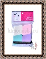 K-Beauty NR -11 - Спонж косметический в индивидуальной  упаковке "Ромб", 4 шт/упак