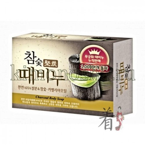 MUKUNGHWA MKH Charcoal Body Soap Косметическое мыло-скраб, древесный уголь Высококачественный древесный уголь лиственных пород, произрастающих на территории Кореи, эффективно очищает кожу Мыло хорошо раскрывает поры, удаляя загрязнения и отмершие клетки верхнего слоя кожи, и делает ее эластичной, нежной и гладкой Масло камелии смягчает кожу и придает ей здоровый вид.
