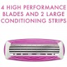 Wilkinson Sword Quattro For Women - Женский бритвенный станок со сменными касетами 4 лезвия - 718030-3