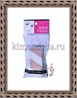 K-Beauty NR -14 - Спонж косметический в кейсе, двухцветный, 4 сегмента