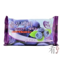 JUNO Sangtumeori Peeling Soap Blueberry - Мыло с отшелушивающим эффектом с черникой, 150 гр
